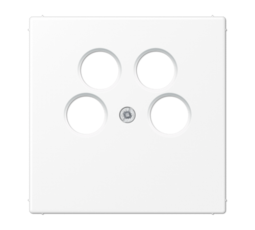 Крышка для SAT-TV розетки с 4-мя гнёздами; термопласт; белый матовый  LS990-4SAT2WWM  Jung