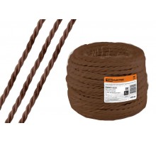 Ретро провод "Эко" 3х2,5 витой ГОСТ коричневый (20м)  SQ2801-0224  TDM