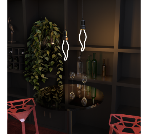 Лампа светодиодная LED Filament Bulbless CT35 Milky E14 4W 330lm 2700K 35*150mm 1/10/100  1000801104  Gauss