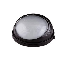 Светильник пылевлагозащищенный под лампу для ЖКХ НПБ1107 черный/круг ресничка 100Вт IP54  SQ0303-0056  TDM