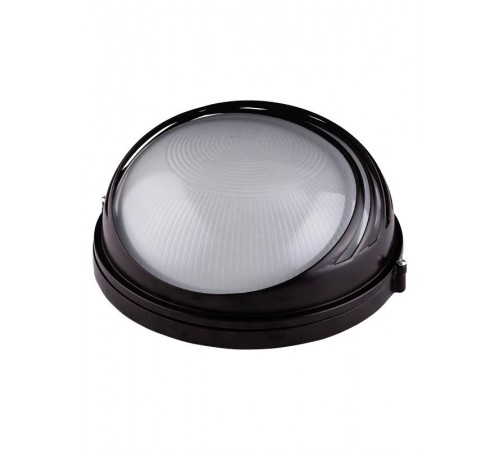 Светильник пылевлагозащищенный под лампу для ЖКХ НПБ1107 черный/круг ресничка 100Вт IP54  SQ0303-0056  TDM