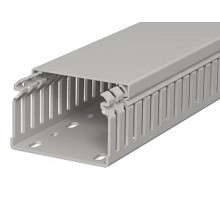 Кабель-канал перфорированный LKV 50x75x2000 мм ПВХ серый RAL7030  6178316  OBO Bettermann