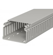Кабель-канал перфорированный LKV 50x75x2000 мм ПВХ серый RAL7030  6178316  OBO Bettermann