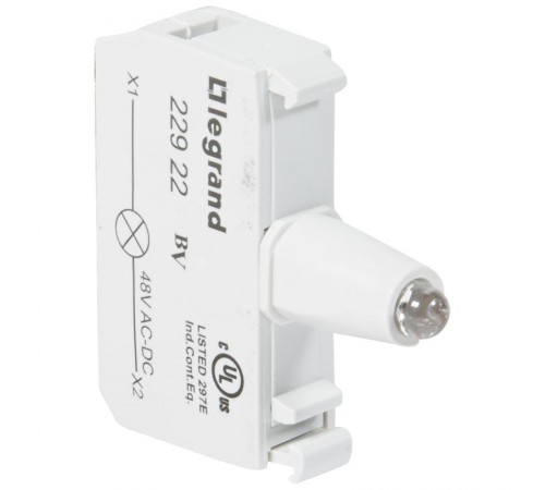 Блок подсветки для индикаторных кнопок и диффузоров - Osmoz - для комплектации - под винт - 48В~/= - зеленый  022922  Legrand