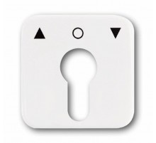 Плата центральная (накладка) с поворотной ручкой, серия Reflex SI, цвет альпийский белый  1710-0-1415   2CKA001710A1415  ABB