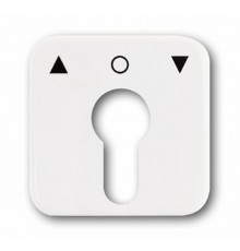 Плата центральная (накладка) с поворотной ручкой, серия Reflex SI, цвет альпийский белый  1710-0-1415   2CKA001710A1415  ABB