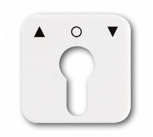 Плата центральная (накладка) с поворотной ручкой, серия Reflex SI, цвет альпийский белый  1710-0-1415   2CKA001710A1415  ABB