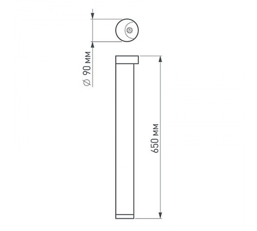 Светильник LGD-Path-Round90-H650B-7W Warm White  020349  Arlight