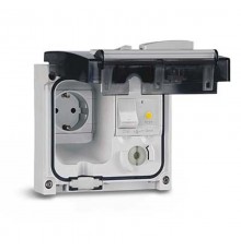 Розетка панельная. АВДТ (16А, 10мА, 3,5 кА). Защита IP56 с вставленной вилкой  DIS4093407  DKC
