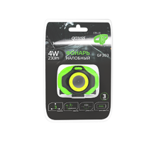 Фонарь налобный GFL303 4W 230lm 3xAAA LED 1/12/60  GF303  Gauss