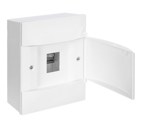 Practibox S Пластиковый щиток Навесной 1X4 Белая дверь  134604  Legrand