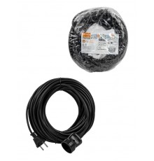 Удлинитель-шнур силовой народный ПВС 3500 Вт б/з, 20м, штепс. гнездо SQ1307-0272  TDM