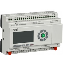 Микро ПЛК PLR-M. CPU WiFi GSM DI16/DO08(R)/02(T) 24В DC  PLR-M-CPU-26UGWFDC  ONI