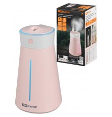 Портативный увлажнитель воздуха "Ареал мини", 0,38 л, RGB, насадки: вентилятор, ночник, розовый,  SQ4013-0003  TDM