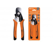 Кабелерез (Al до 11 мм.) с функц. зачистки изол., CR-V сталь, 170 мм, серия "МастерЭлектрик"   SQ1027-0301  TDM