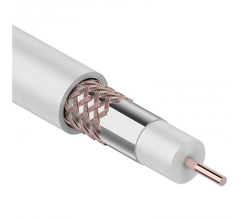 Кабель RG-6U+Cu, (48%), 75 Ом, 100м., белый  01-2206  PROconnect