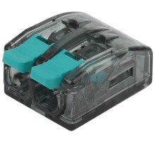 Аксессуары для клемм NO-224-49 ЭРА Клемма компактная серии 412 с рычагом, 2 отверстия, 0,5-4 мм2 (у  Б0043967  ЭРА