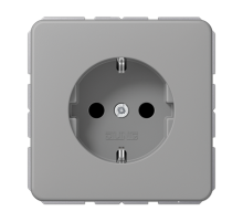 Штепсельная розетка SCHUKO 16А / 250В, пружинные зажимы; дюропласт; серый; CD500  CD1520GR  Jung
