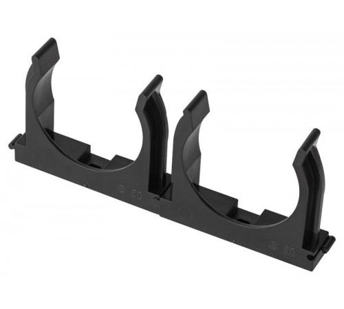 Крепеж клипса для труб  CLIP-50-B-MP d 50мм черный для монтажного пистолета (прямой монтаж) 25шт CLIP-50-B-MP  Б0062034  ЭРА