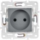 SKANDY Розетка без з/к с з/ш 10А SK-R01Gr серый  SK-R13-10-K03  IEK