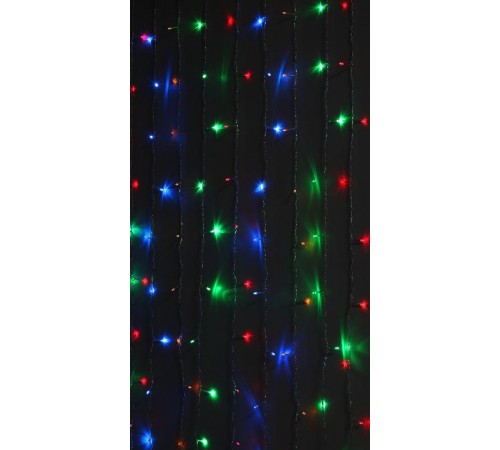 Гирлянда светодиодная  Дождь/Занавес 1,8 м*1,5 м мультиколор 8 режимов,  ENIZ-01M  , 220V, IP20 (60/720)  Б0041900  ЭРА