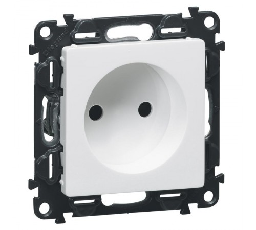 Valena LIFE Белый Накладка розетки б/з  754970  Legrand