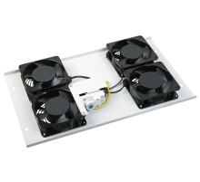 Потолочная вентиляторная панель с термостатом, 2 вентилятора, черная  FM05-22  ITK