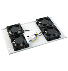 Потолочная вентиляторная панель с термостатом, 2 вентилятора, серая  FM35-22  ITK