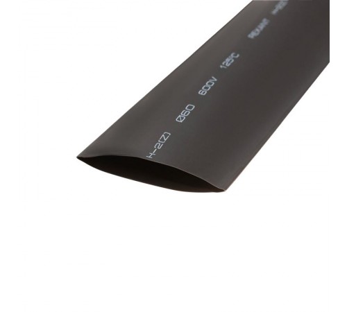 Термоусадочная трубка 60,0/30,0 мм, черная, упаковка 10 шт. по 1 м  25-0060  REXANT