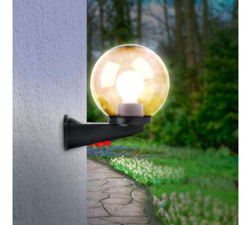 Светильник садово-парковый НБУ 01-60-255 , шар дымчатый с настенным крепежом D=250 mm  Б0048083  ЭРА