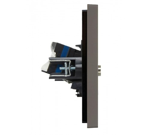 FORTE&PIANO Розетка двойная TV+RJ45 кат.6 FP337 серый  FP-AK20-2-K03  IEK