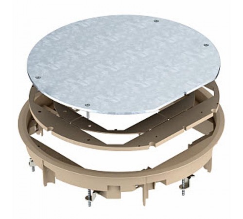 Лючок ревизионный ZESR9-2 U (люк напольный съемный, полиамид, бежевый)  7406807  OBO Bettermann