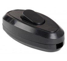 ВБ-01Ч Выключатель одноклавишный разборный для бра, черный   EVB10-K02-10  IEK