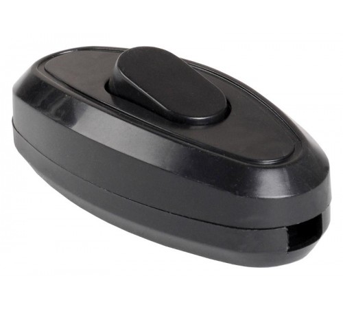 ВБ-01Ч Выключатель одноклавишный разборный для бра, черный   EVB10-K02-10  IEK