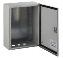 Щит с монтажной панелью металлический ЩМПг-04 IP54 (400х300х165) SIMPLE  Б0041666  ЭРА