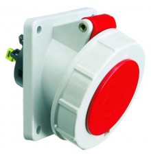 Розетка встраиваемая наклонная 32А 5р 400в 6h IP67 85х85 QC 12824 I 12824-Bals I Bals