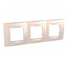 Unica Бежевый Рамка 3-ая  MGU2.006.25  Schneider Electric