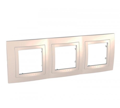 Unica Бежевый Рамка 3-ая  MGU2.006.25  Schneider Electric