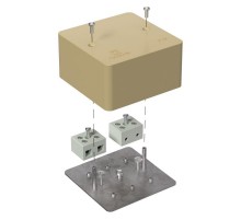 Коробка огнестойкая для кабель-канала 40-0460-FR10.0-4 Е15-Е120 RAL1001 85х85х45 (44 шт/кор) бежевая  40-0460-1001-FR10.0-4  Промрукав