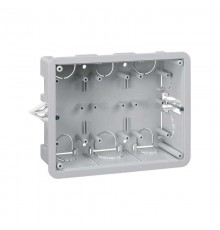 Simon Connect Монтажная коробка на 3 S-модуля Сима Классик, скрытый монтаж глубина 60мм  SM360  Simon