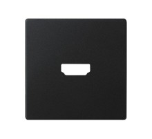 Накладка для розетки HDMI черного матового цвета S82 Concept  8201094-098  Simon