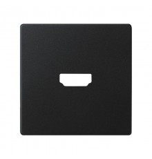 Накладка для розетки HDMI черного матового цвета S82 Concept  8201094-098  Simon