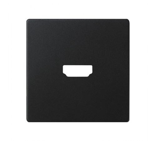 Накладка для розетки HDMI черного матового цвета S82 Concept  8201094-098  Simon