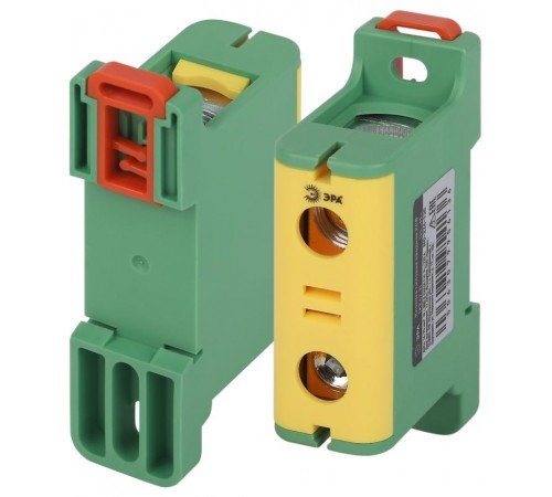 Клеммы силовые вводные КСВ  NO-224-130 (KE62.3) 16-95 мм желтая/зеленая "PE"  Б0065606  ЭРА