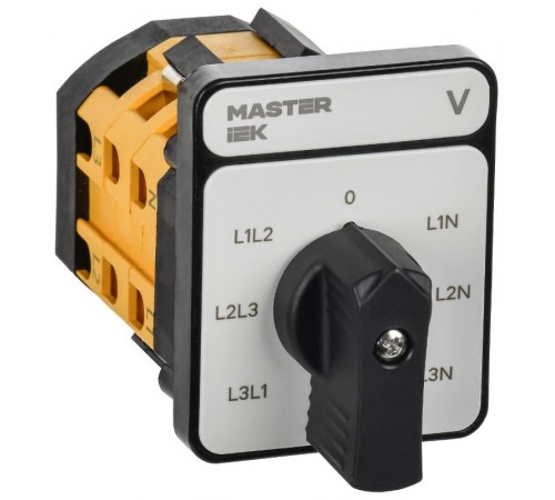 Перекл. кулачк. станд. черн. рук. 10А сх. 66 MASTER  MI-CS10-010-066-K02  IEK