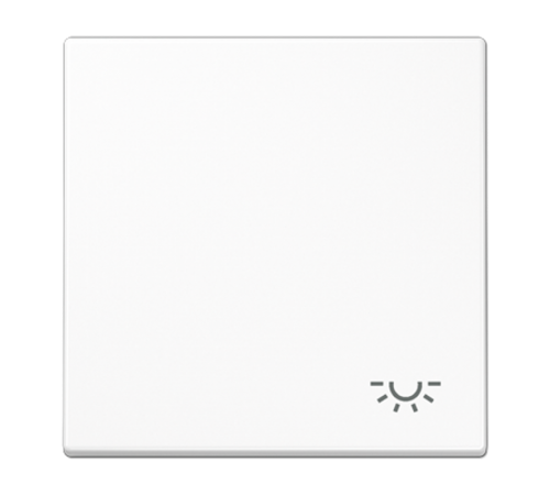 Клавиша для  выключателя с символом "свет"; белая  LS990LWW  Jung
