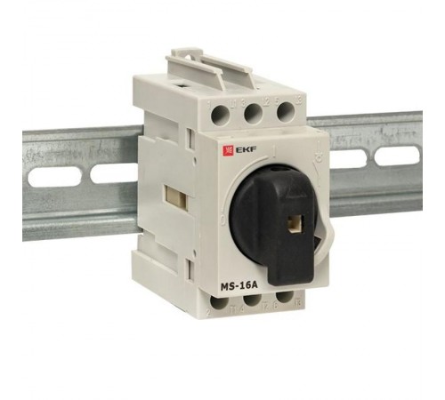 Рубильник модульный MS-16A 3P на DIN-рейку  ms-16d  EKF