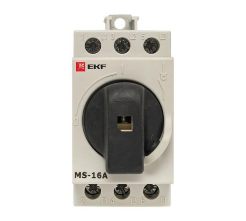 Рубильник модульный MS-16A 3P на DIN-рейку  ms-16d  EKF