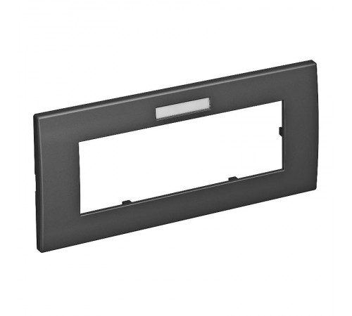 Рамка тройная Modul45 (с полем д/маркировки.,горизонт.,84x185 мм,черный) (AR45-BF3 SWGR)  6119384  OBO Bettermann