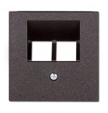 Накладка на двойные UAE-розетки; термопласт; антрацит  EP569-2BFPLUAAN  Jung
